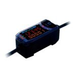 Contact smart sensor amplifier and display, selectable voltage/current output, high/pass/low transistor, PNP output model