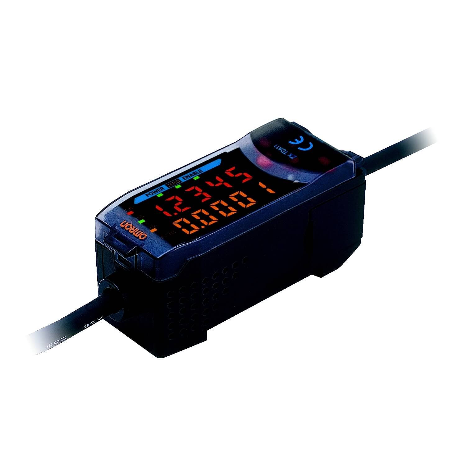 ZX-TDA11 Contact smart sensor amplifier and display, selectable voltage/current output, high/pass/low transistor, PNP output model - Image 1