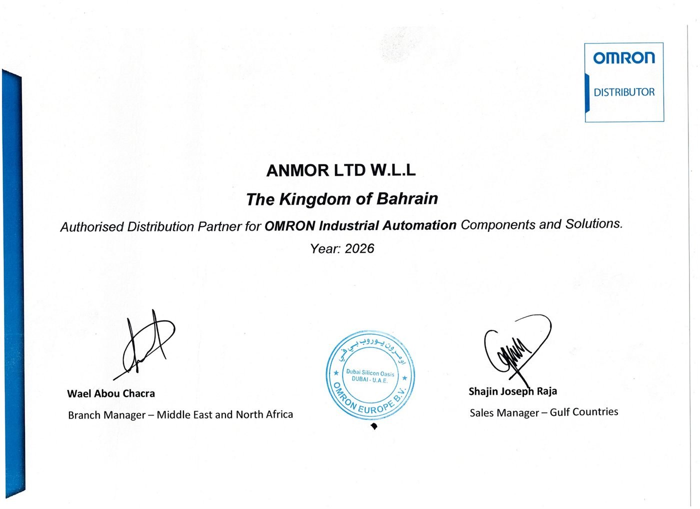 OMRON Authorised Distributor